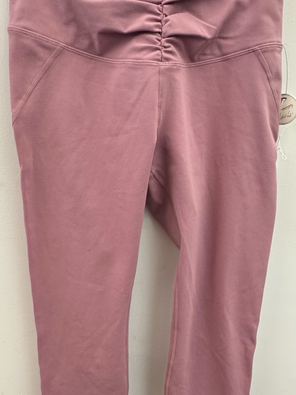 Women’s Rose Pink Ruched Waist Active Leggings - womens Bottoms